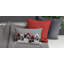 Housse de coussin en polyester brodé 