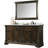 61'' Double Bathroom Vanity with Marble Top