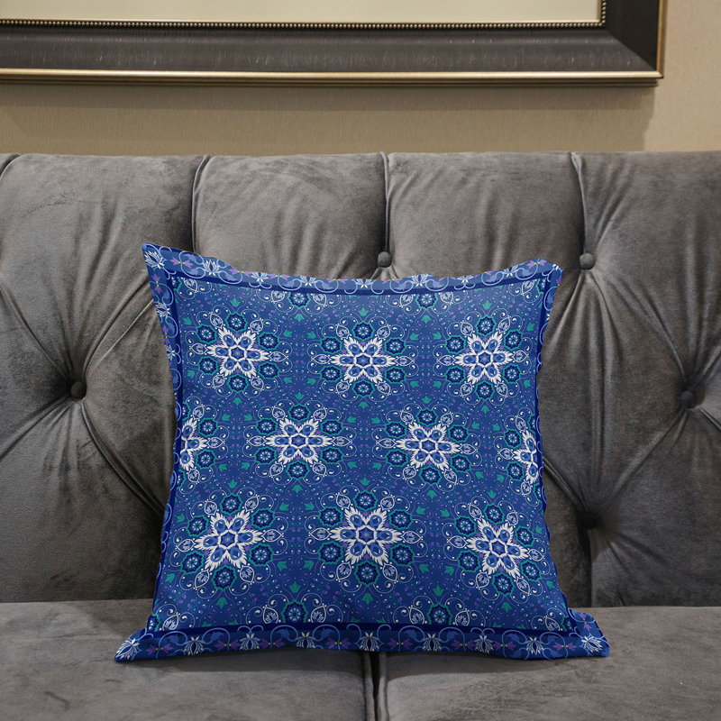 Polyester Throw Square Pillow Cover & Insert, 16" x 16" 