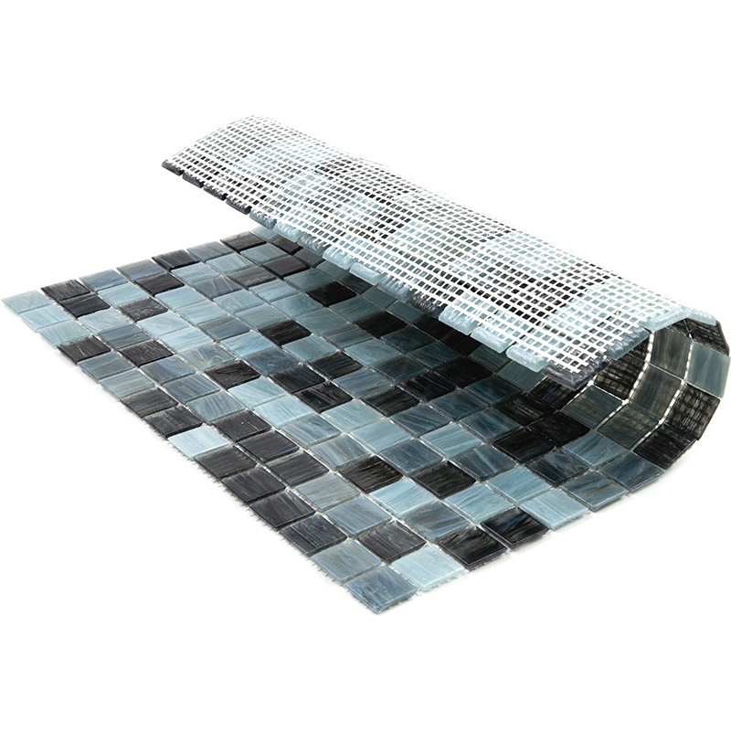 Mingles 0.8" x 0.8" Glass Grid Mosaic Wall & Floor Tile