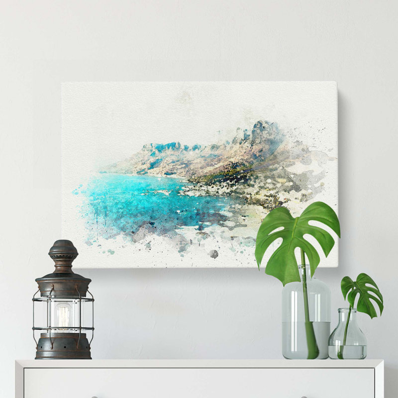 Cape Town in South Africa in Abstract - Wrapped Canvas Graphic Art Print, 50cm H x 76cm W x 3cm D