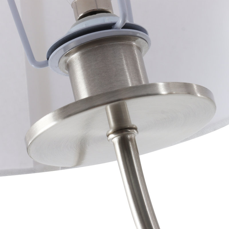 6-Light Chandelier, Argent