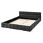 Grand cadre de lit tapissier grand avec tissu épais, lit plateforme grand format en chenille avec tête de lit et structure solide. Aucun sommier tapissier requis, gris foncé (68 po x 86,5 po x 23,5 po)-633138800