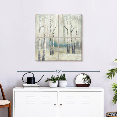 Aquarelle Harnek, bouleau de décembre I