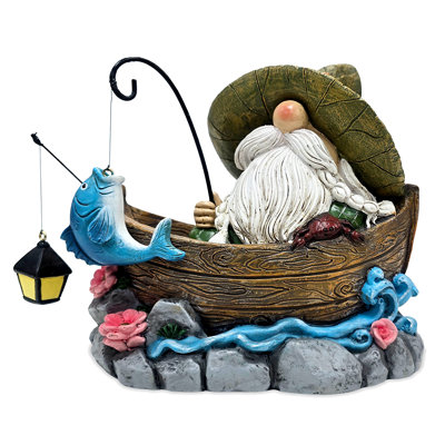 Fishing Gnome with Lantern