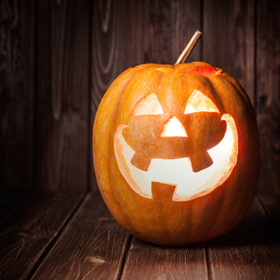 Jack-o-lantern - Wrapped Canvas Print