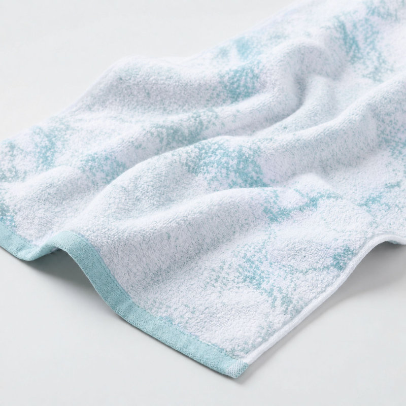 Ensemble de serviettes 6 pièces Kreager 500 g / m² 100% coton à séchage rapide, Cyan