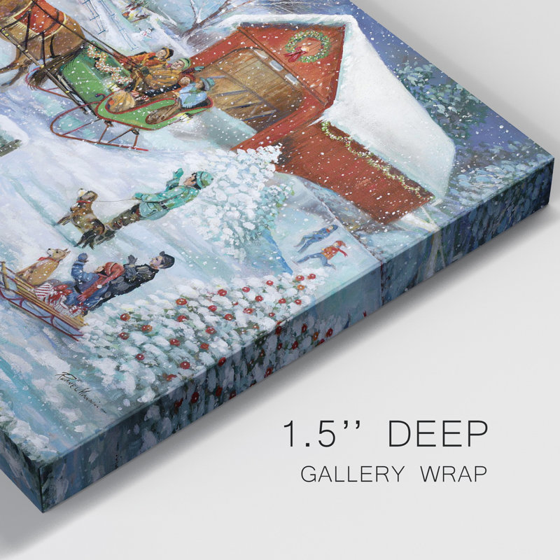 «Sleigh Ride Premium», toile tendue avec châssis - prête à être accrochée, H 27 po x l 18 po x P 1 po