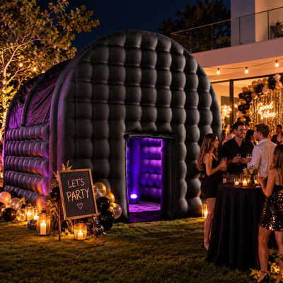 Tente de boîte de nuit gonflable avec ventilateur pour le spectacle d'exposition de soirée disco (sans lumières DEL)