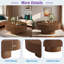 Table basse ronde avec rainures, plateau de table épais et base cylindrique
