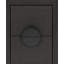 Two Drawer Small Side Table In Natural Grasscloth With Cerused Oak Handles-456698788