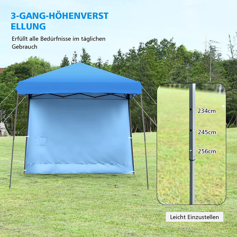 Alheide 3m x 3m Iron Party Tent, Blue