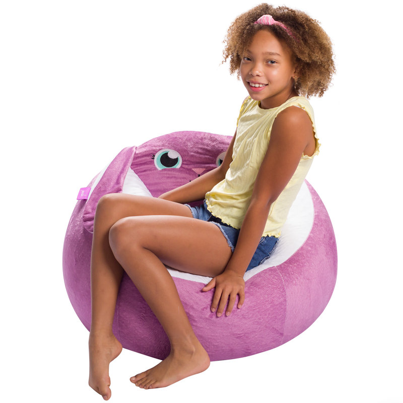 Fauteuil à billes Animal, Lapin mauve