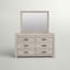 Commode double 6 tiroirs avec miroir Decker