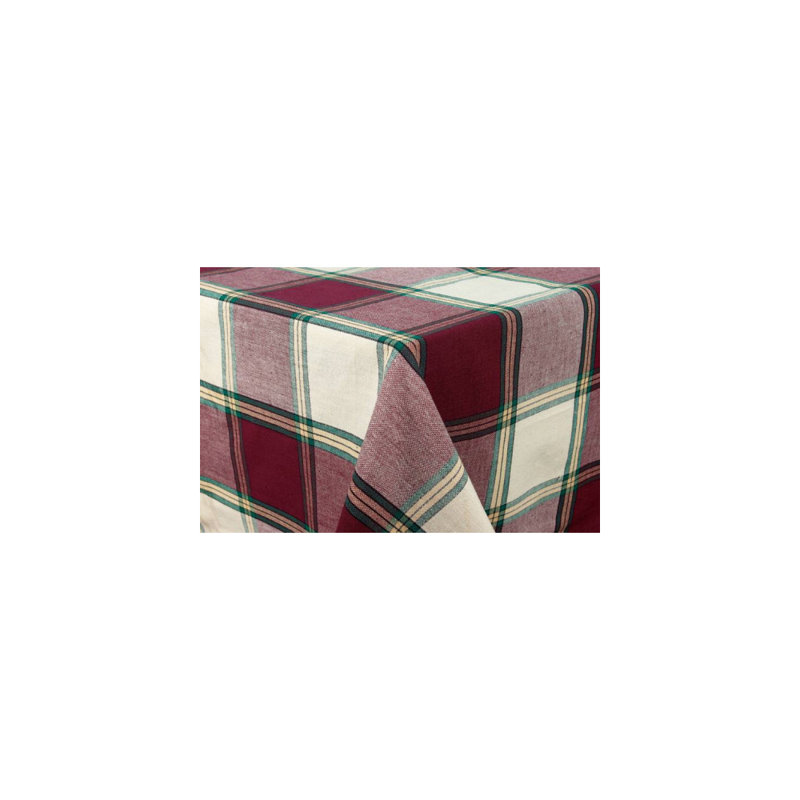 Nappe 100% coton Manz, Rectangulaire de 72 po x 52 po, Bourgogne