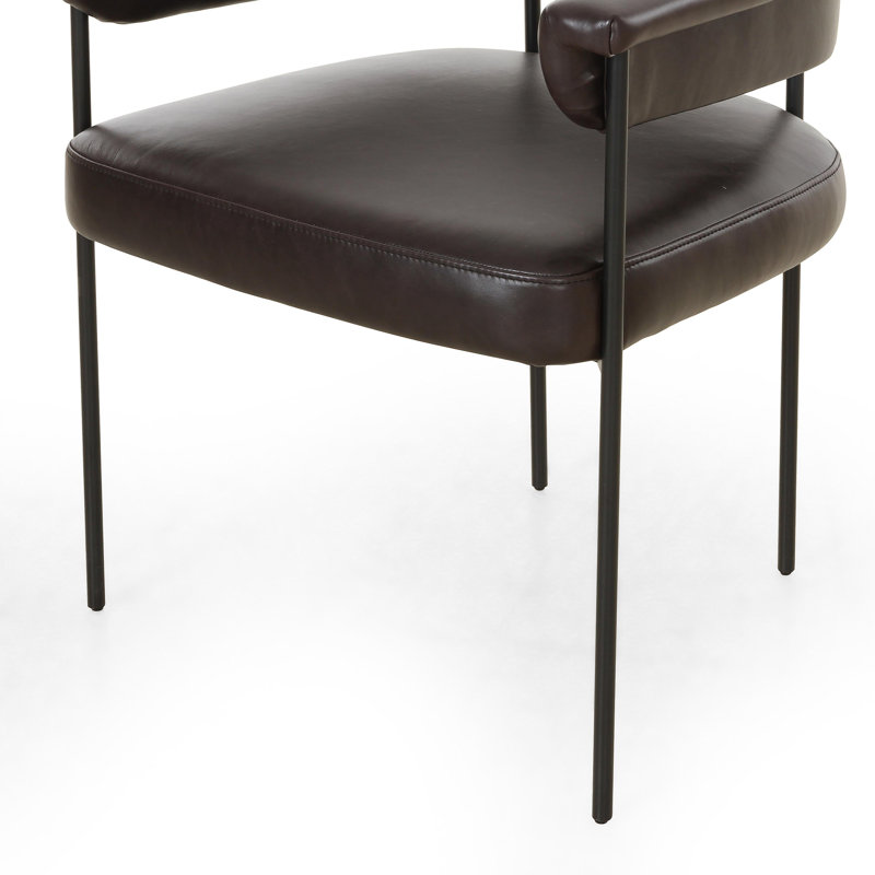 Carrie Upholstered Arm Chair,  Amber/Yellow