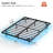 Zoller Floating Bed Frame with LED & Charging Station, Modern Metal Platform Bed, No Box Spring Needed-812422484