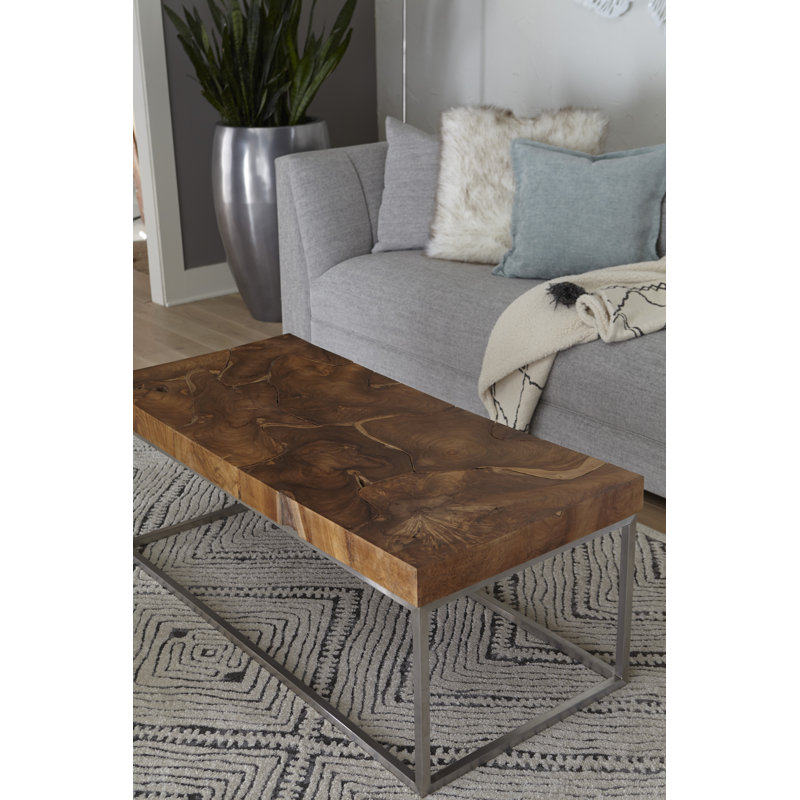 Teak Puzzle Frame Coffee Table