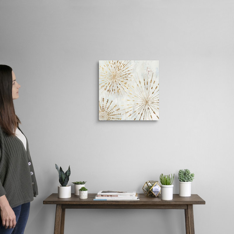 Golden Stars I par Tom Reeves - reproduction d'art sur toile, H 16 po x l 16 po x P 1,25 po, Toile tendue