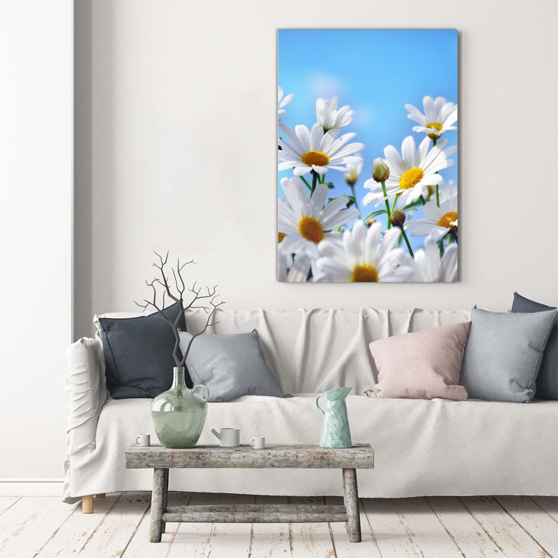 Daisies - Wrapped Canvas Print