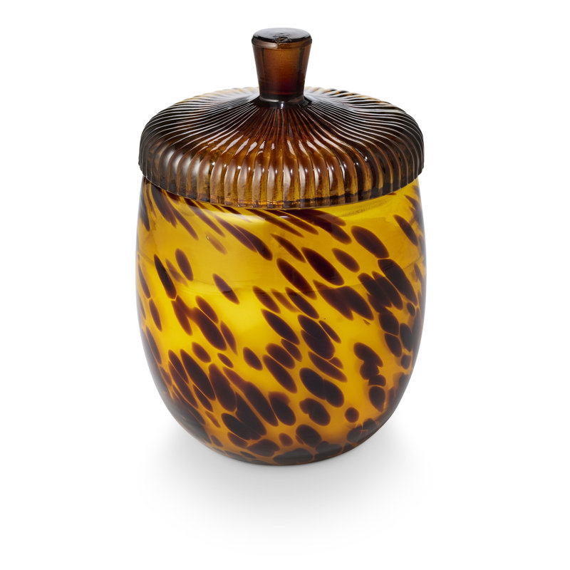 Bougie en verre Woodfire