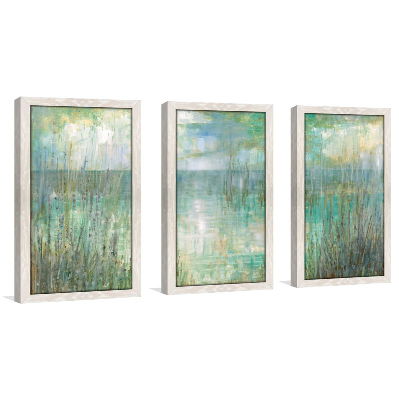 « matinée reflection », reproduction de peinture à l’huile à multiples images, L 40,5 po x H 25,5 po x P 1 po