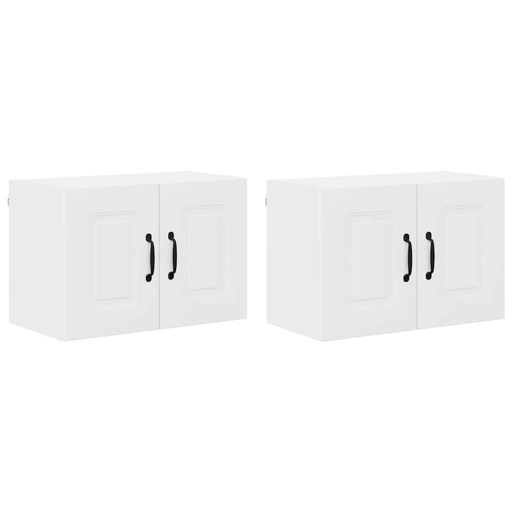Vidaxl Kitchen Wall Cabinet 2 Pcs High Gloss White 60 X 31 X 40 Cm
