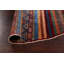 Tapis unique en laine noué à la main 8 pi One-of-a-Kind en rouge / brun / bleu