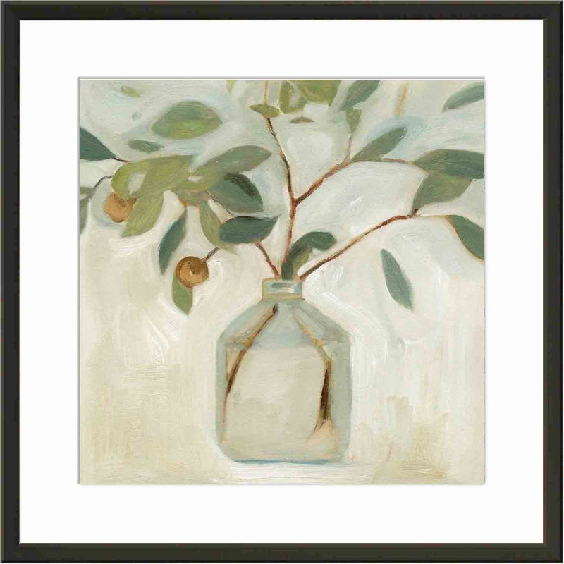 " Neutral Arrangement I " Painting Print, 16.09" H x 16.09" W x 1.1" D, Black