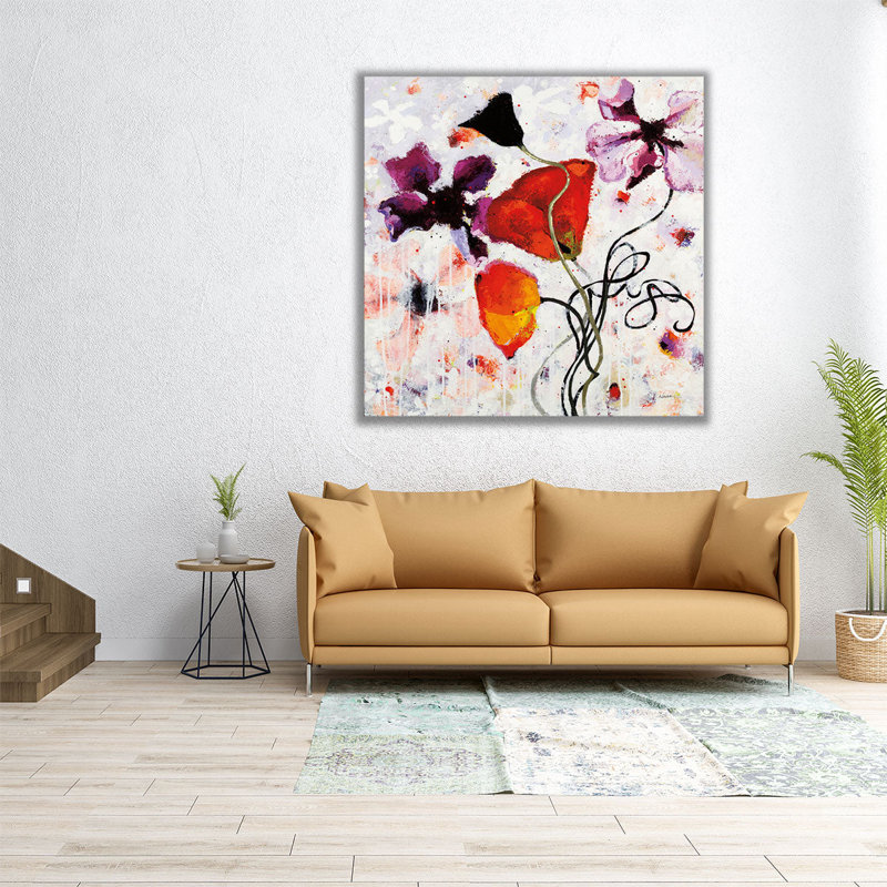 «The Black Poppy», reproduction d'art sur toile, H 40 po x l 40 po