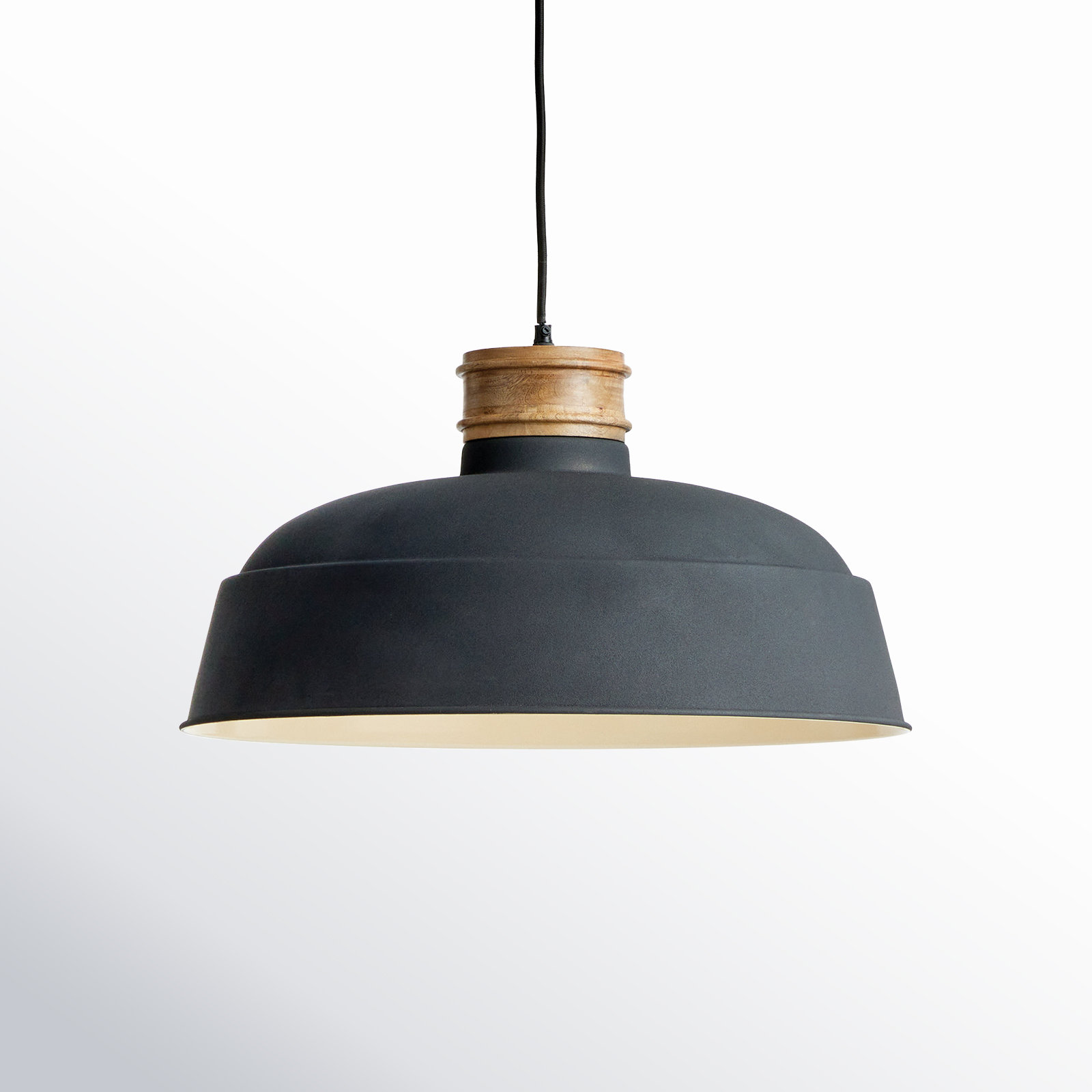 Mesmer Single Light Iron Dimmable Pendant