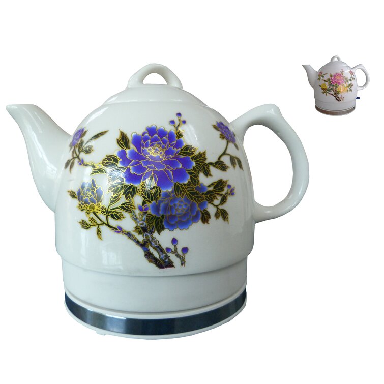 FixtureDisplays Ceramic Electric Tea Kettle