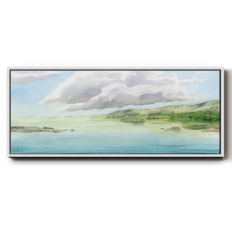 Transparent Lagoon I - toile encadrée, H 12 po x l 30 po
