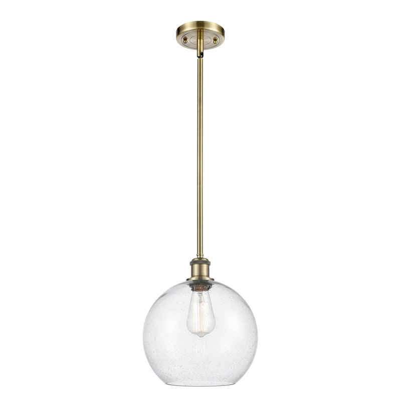 Luminaire suspendu conique 1 lumière, Ampoule non incluse, Transparent