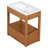 Bathroom Vanity With Sink Top, One Open Storage Shelf And Two Drawers