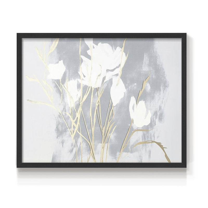 Abstrait, série LIX, reproduction encadrée, H 11 po x l 14 po, Noir, noir, noir, noir
