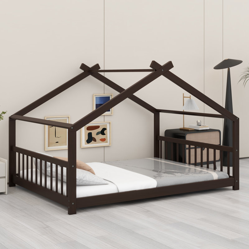 Lit en bois House House, Espresso