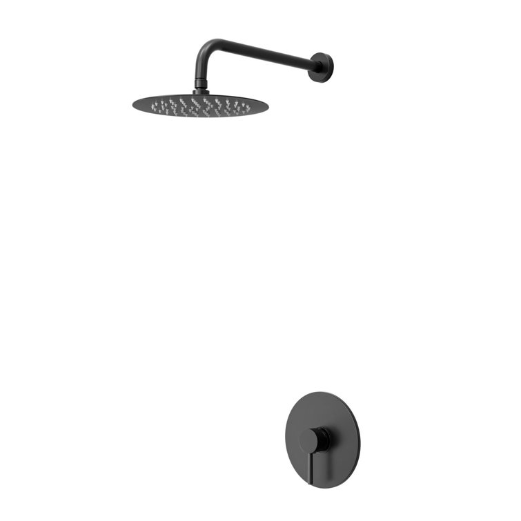 Pressure Balance Shower Faucet with 10-Inch Rain Single-Function Shower Head, 1.75 GPM (Valve Included)