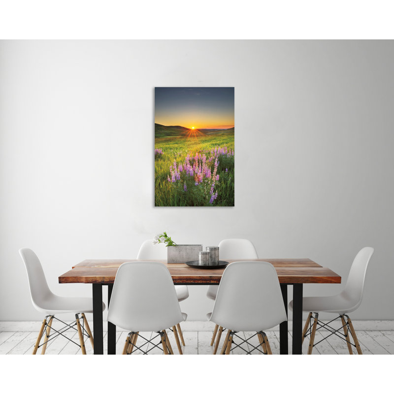 "Prairie Sunrise", toile tendue par Alan Majchrowicz, H 18 po x l 12 po x P 1,5 po
