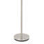 Brushed Steel Frosted Torchiere Floor Lamp