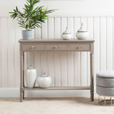 3 Drawer Console Table for Hallway & Living Room Furniture, Slim Entry Hall Table Cabinet