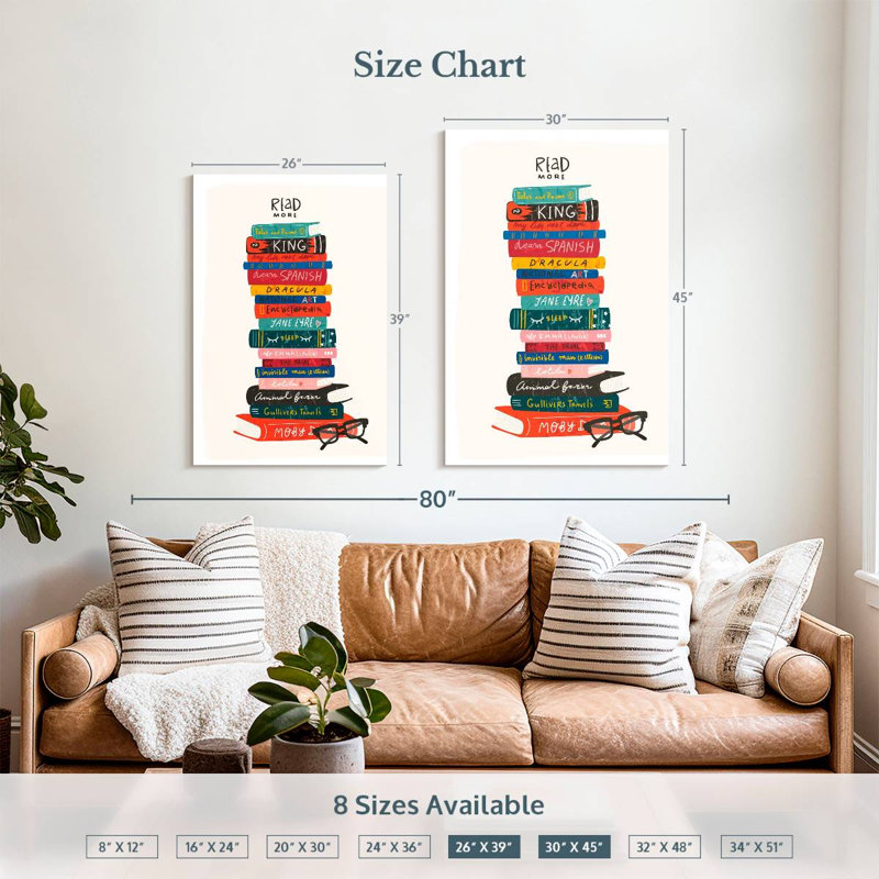 Keiraleigh Read More Book Stack, 39" H x 26" W