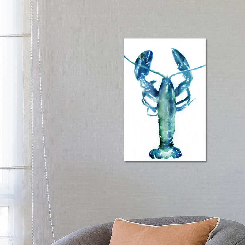 Lobster 1 Piece Wrapped Canvas Painting, 66.04 cm H x 45.72 cm W x 1.91 cm D