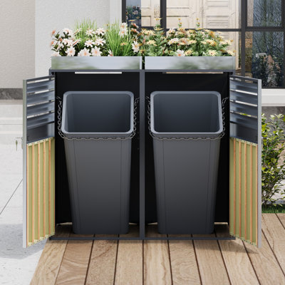 Metal Double Bin Store