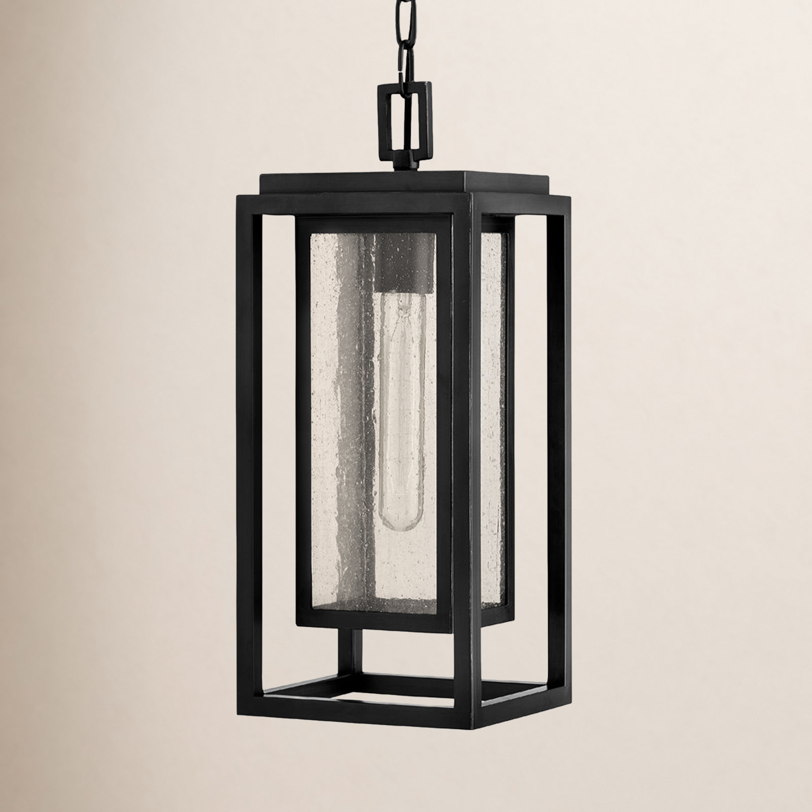 Natalina Outdoor Hanging Lantern, Black