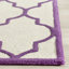 Tapis ivoire / mauve en laine touffeté à la main Cannen-1204002298