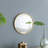 Circle Mirror with Iron Frame-1247909419