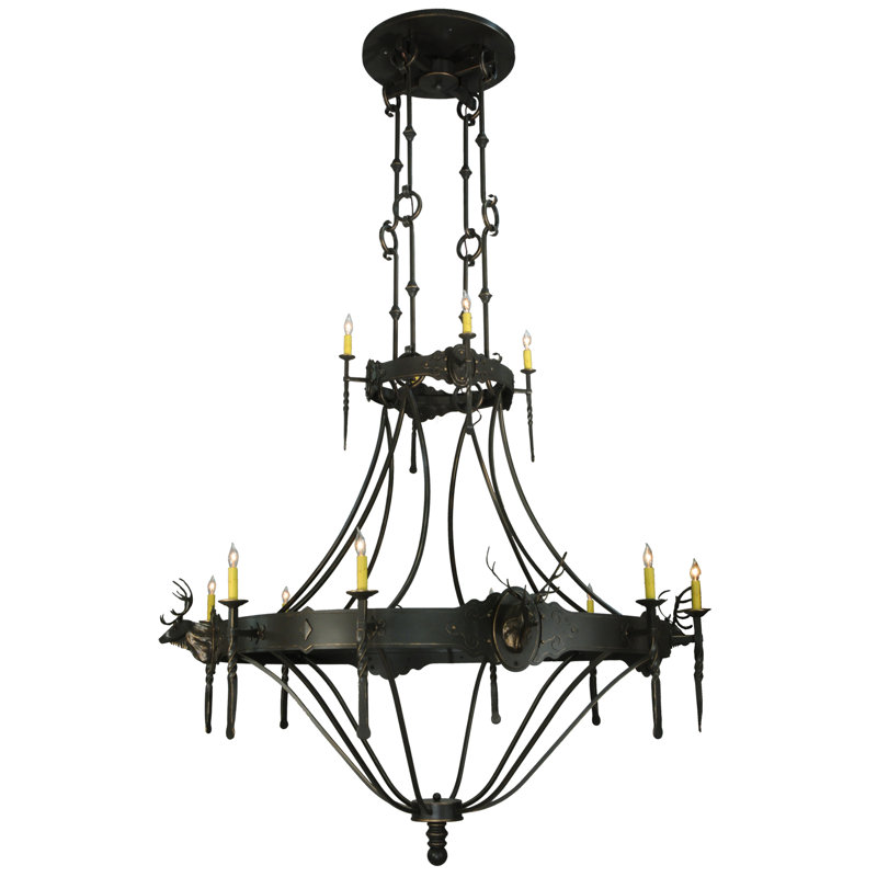 Rustic Lodge 12 - Light Chandelier