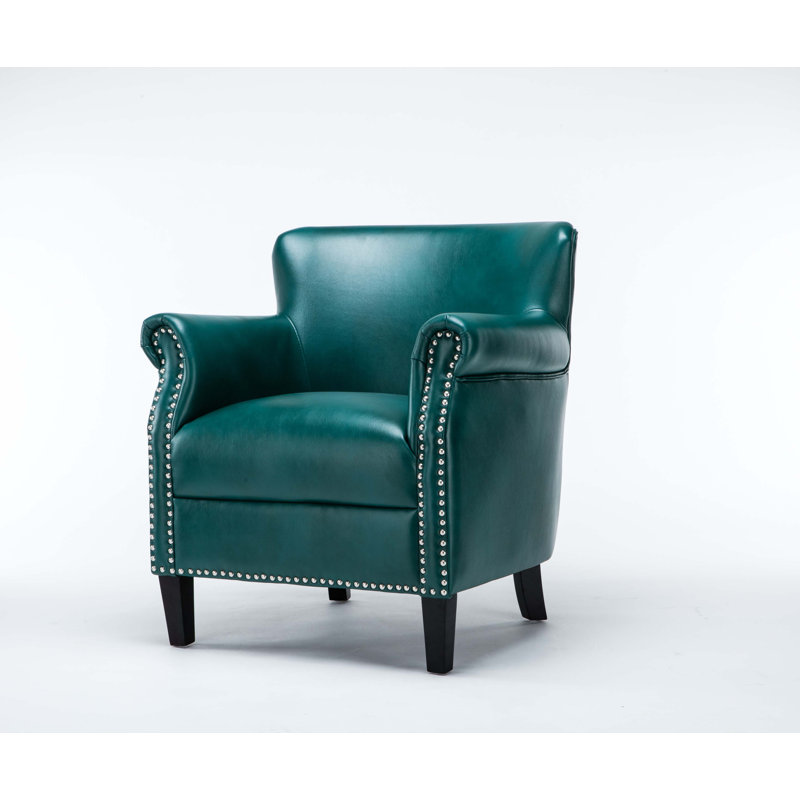 Fauteuil club bleu sarcelle, Vert