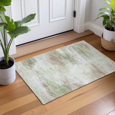 Tapis abstrait intérieur / extérieur lavable à la machine Chantille ACN2402
